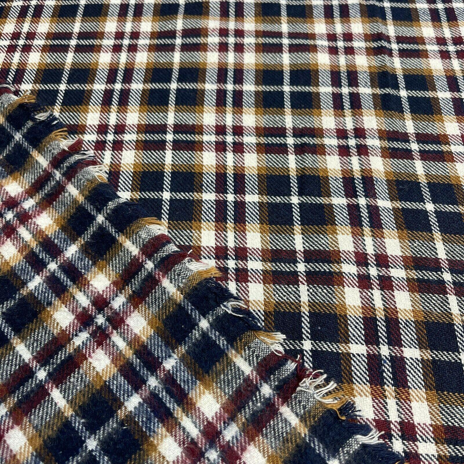 Soft Brushed Tartan Check Plaid Winceyette printed Fabric 55 inches wide MA1580