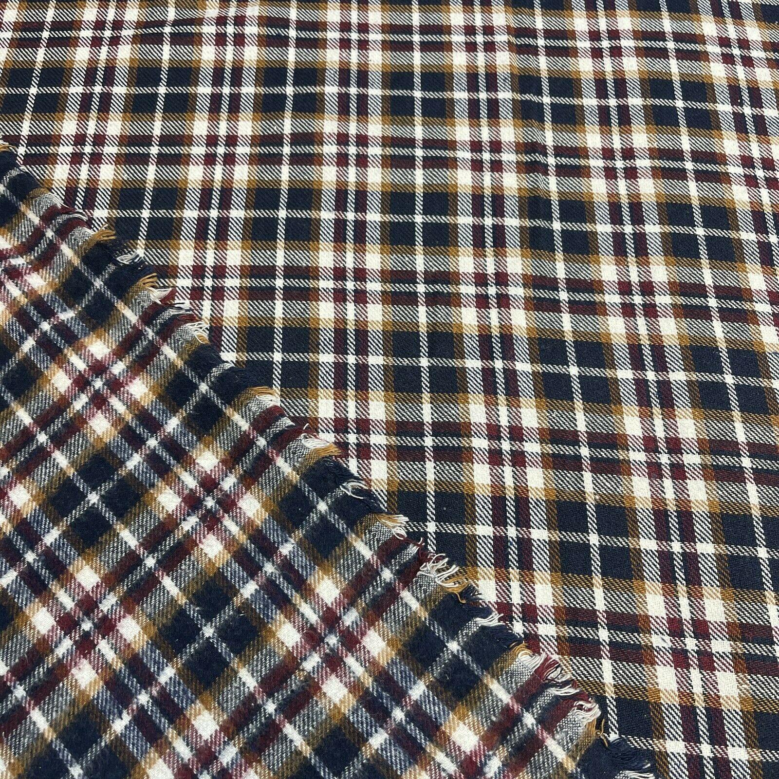 Soft Brushed Tartan Check Plaid Winceyette printed Fabric 55 inches wide MA1580