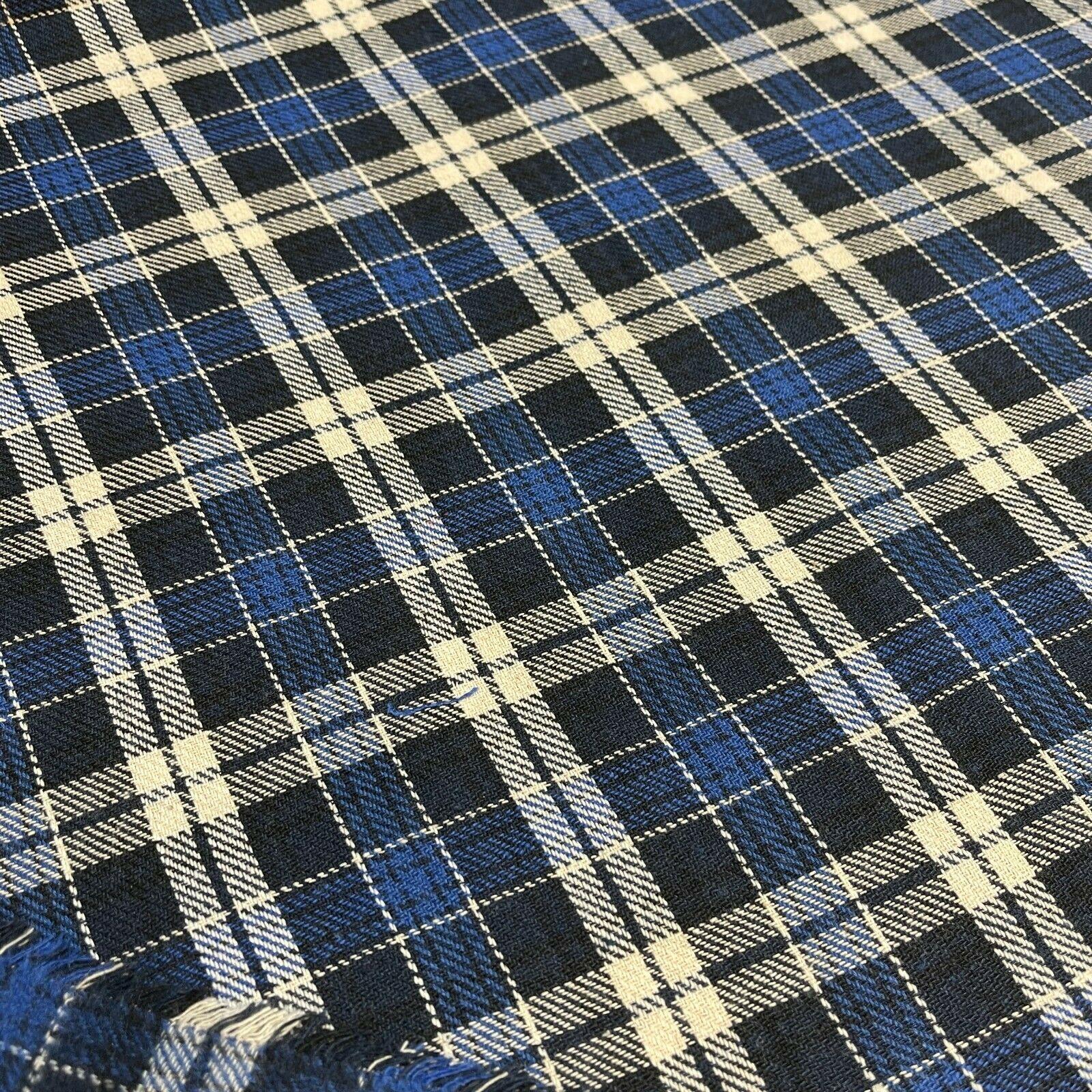 Soft Brushed Tartan Check Plaid Winceyette printed Fabric 55 inches wide MA1580