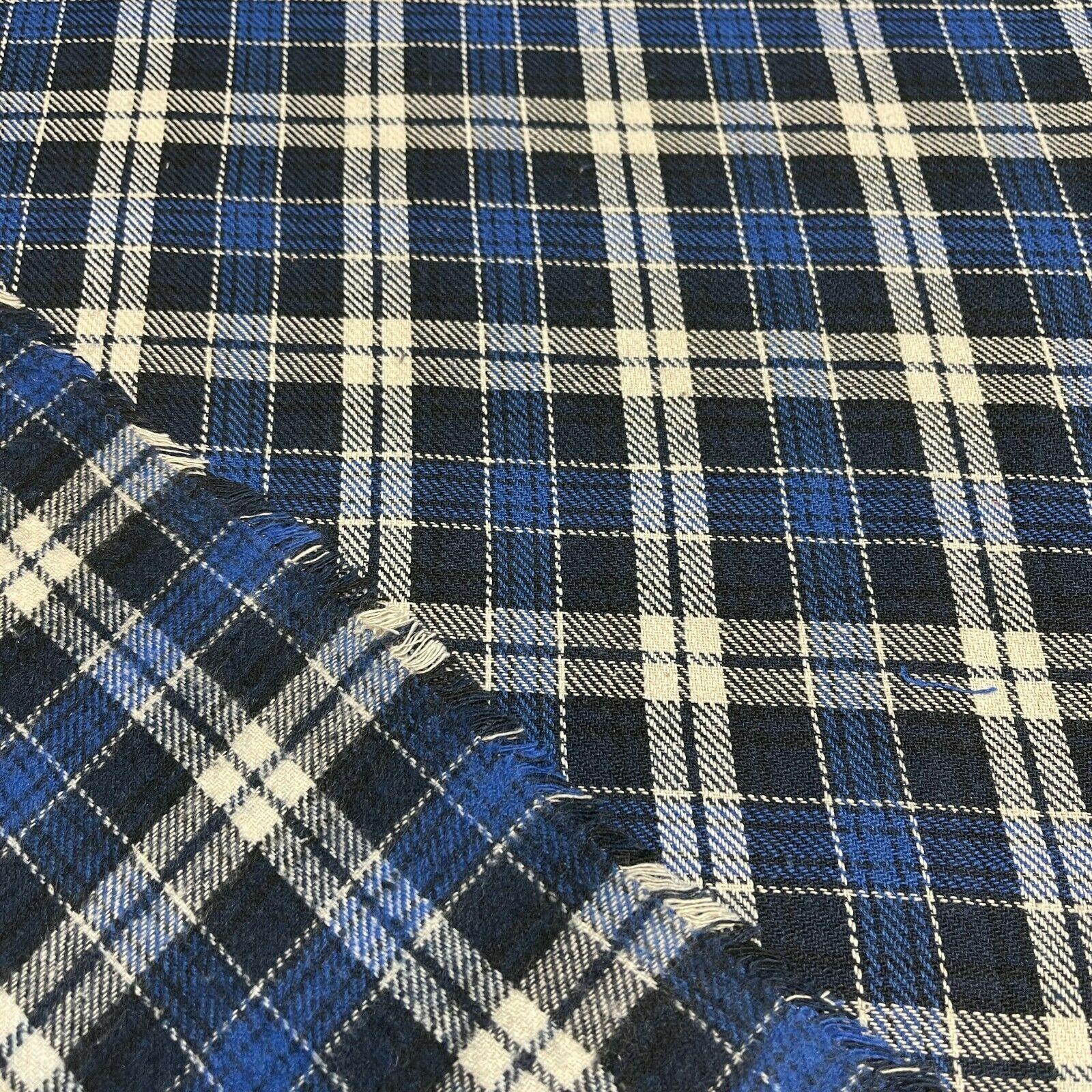 Soft Brushed Tartan Check Plaid Winceyette printed Fabric 55 inches wide MA1580