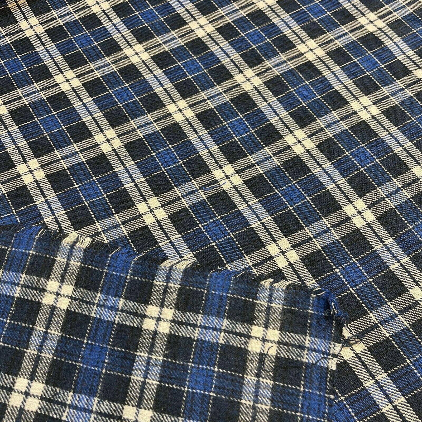 Soft Brushed Tartan Check Plaid Winceyette printed Fabric 55 inches wide MA1580