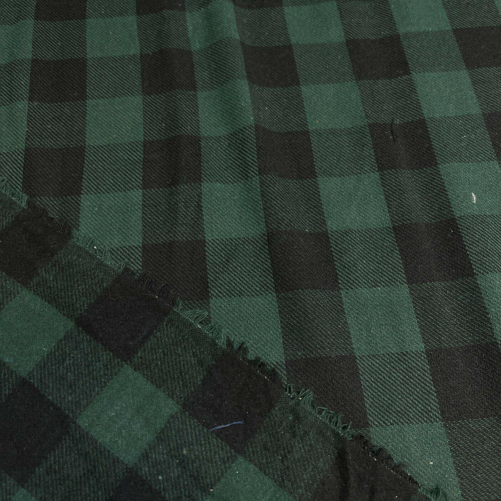 Soft Brushed Tartan Check Plaid Winceyette printed Fabric MA1580