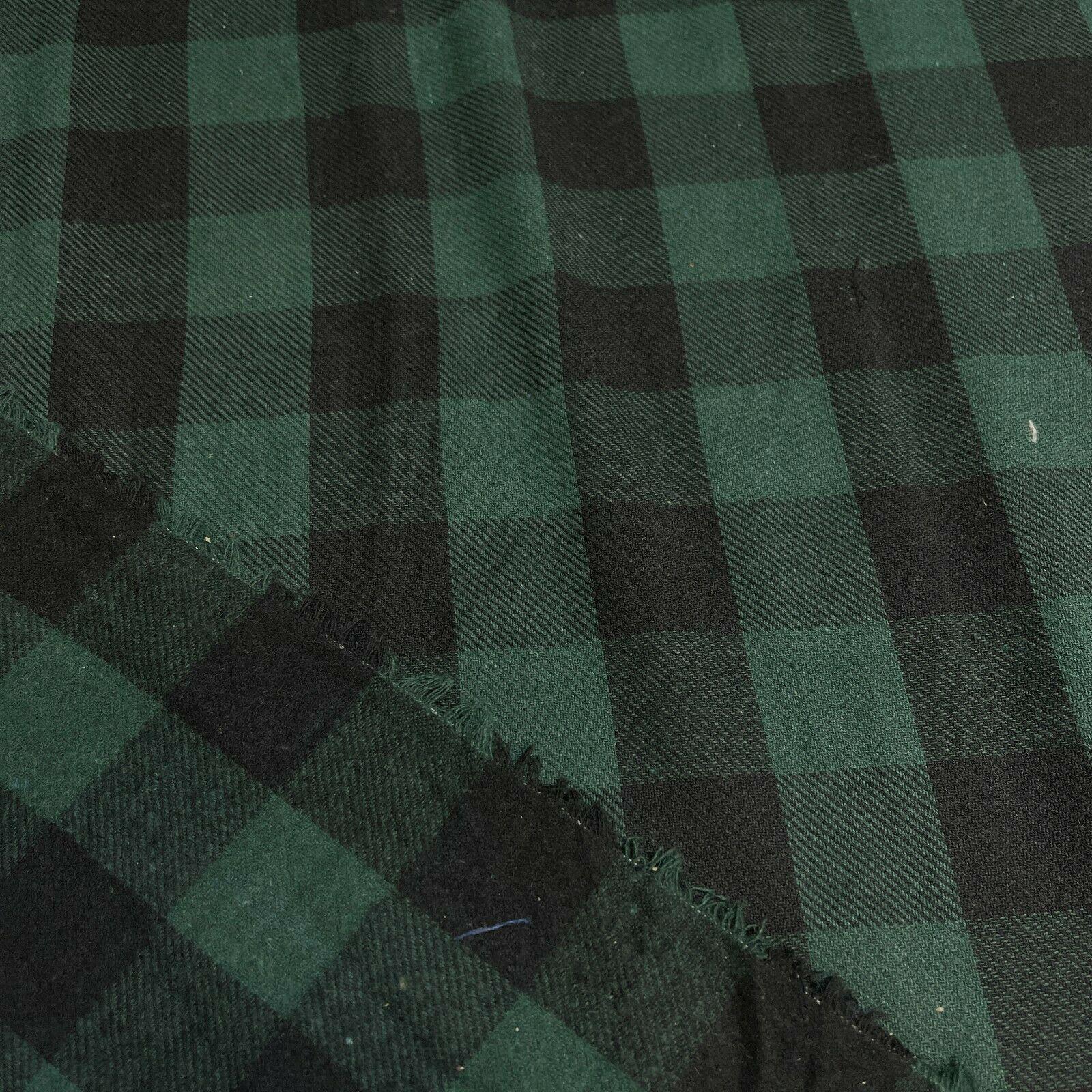 Soft Brushed Tartan Check Plaid Winceyette printed Fabric 55 inches wide MA1580