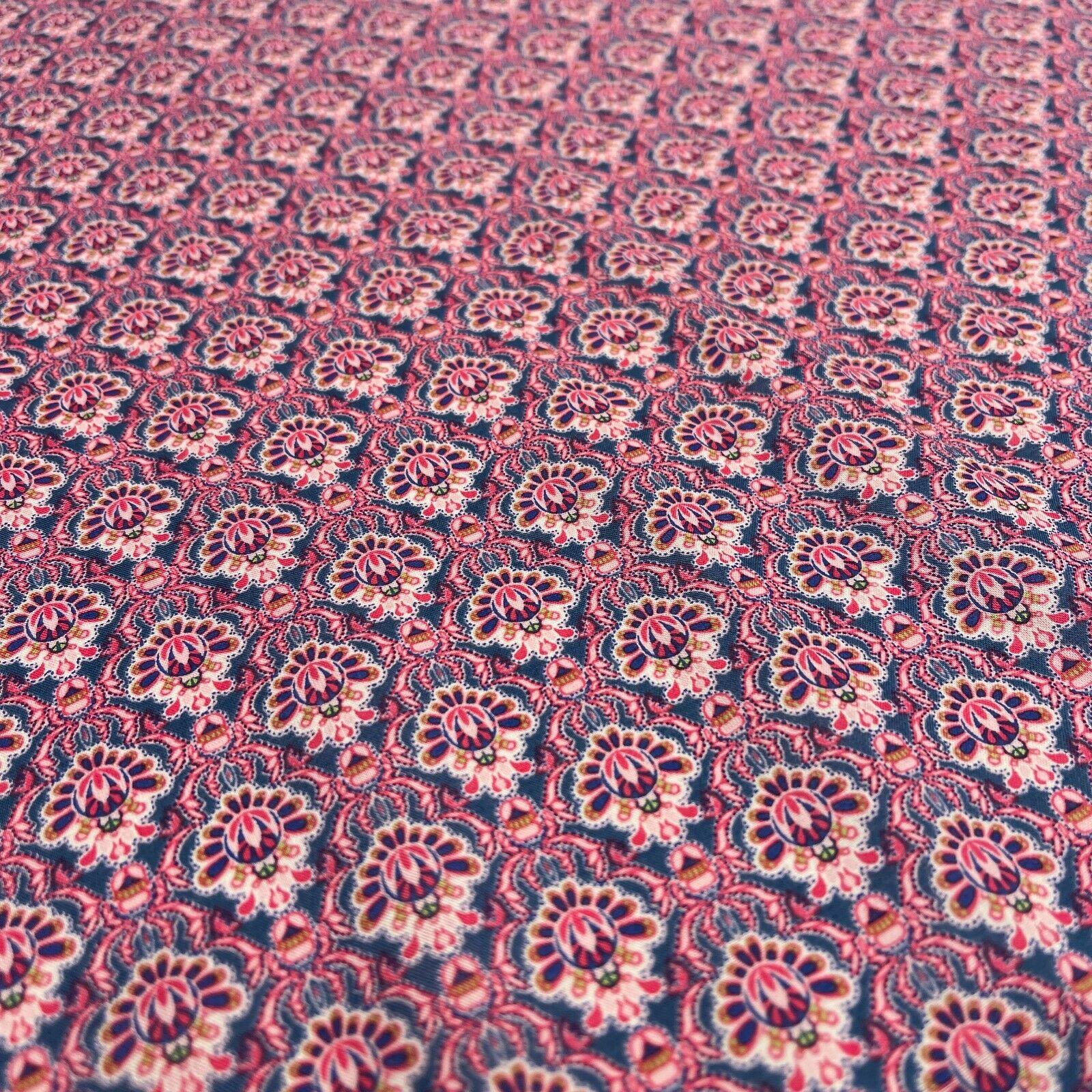 Korean Printed 100% Cotton Lawn Floral Abstract Dress Fabric M1576 Mtex