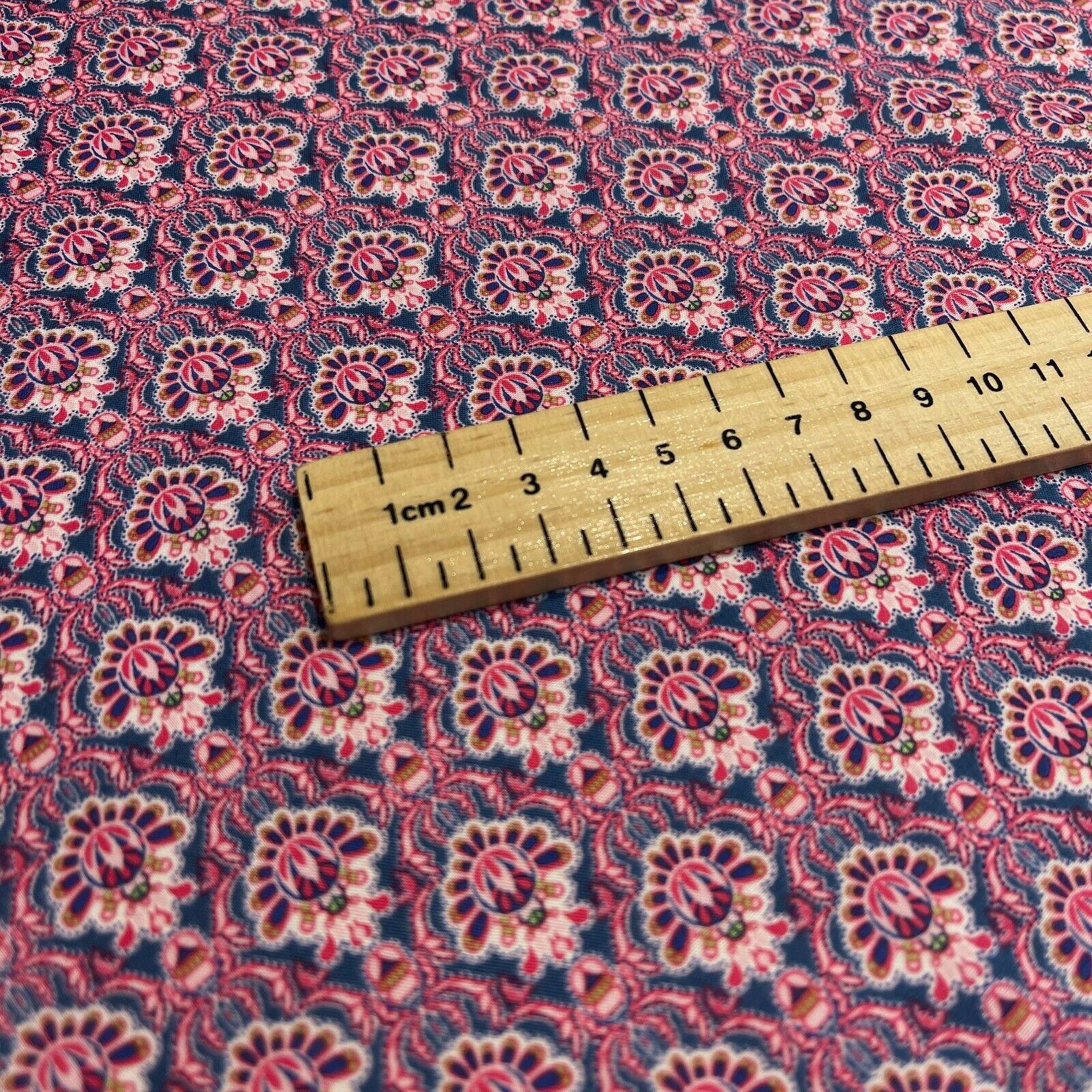 Korean Printed 100% Cotton Lawn Floral Abstract Dress Fabric M1576 Mtex