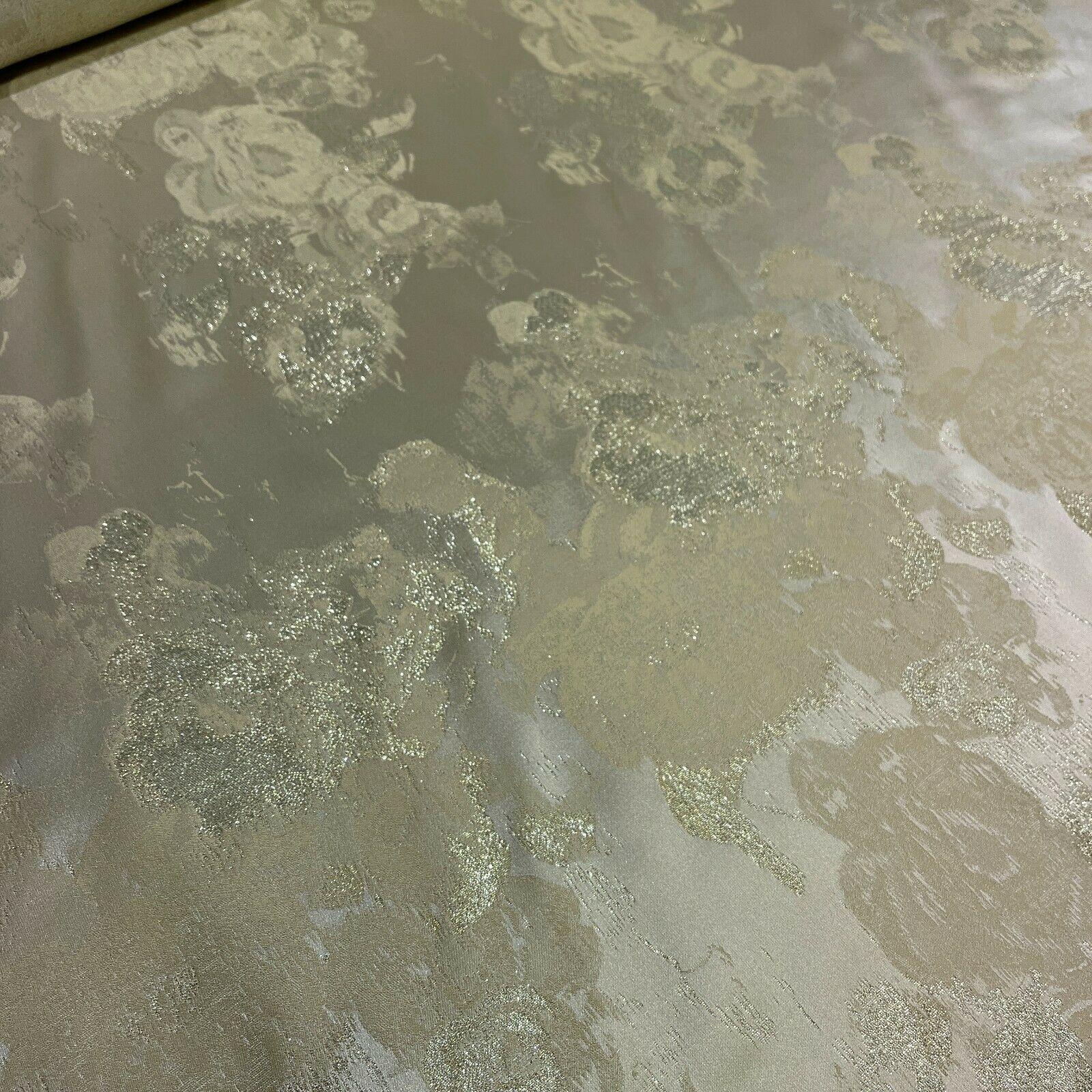 Floral Bridal Metallic Brocade wedding fabric M1583 Mtex