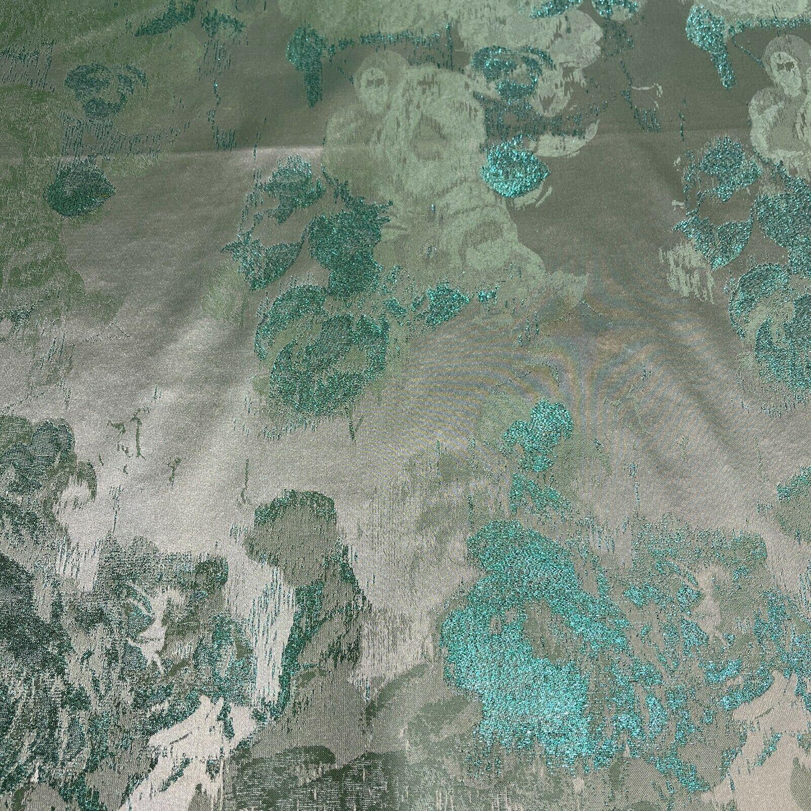 Floral Bridal Metallic Brocade wedding fabric M1583 Mtex