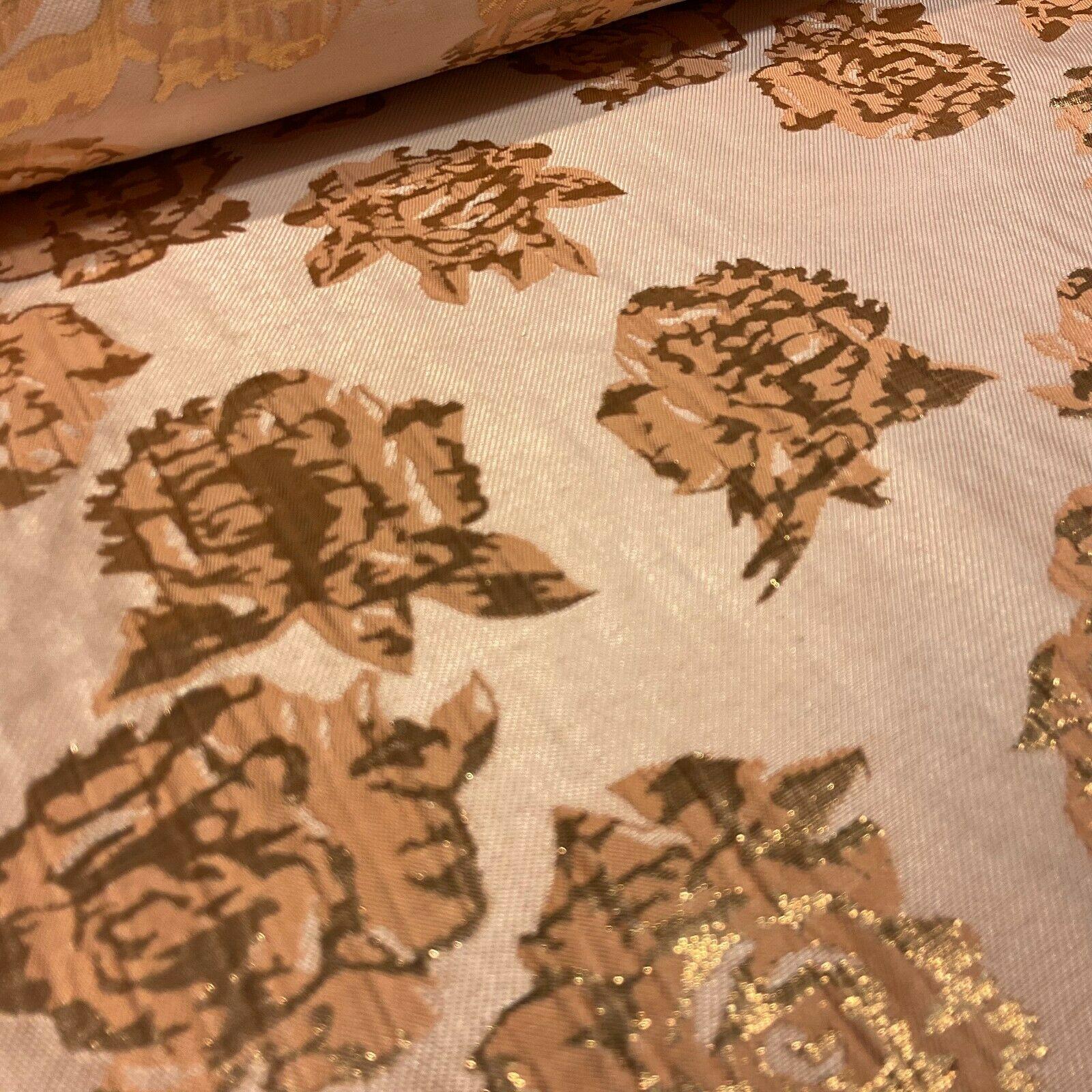 Floral bridal Brocade Banarsi Jacquard  wedding fabric 147cm M1597