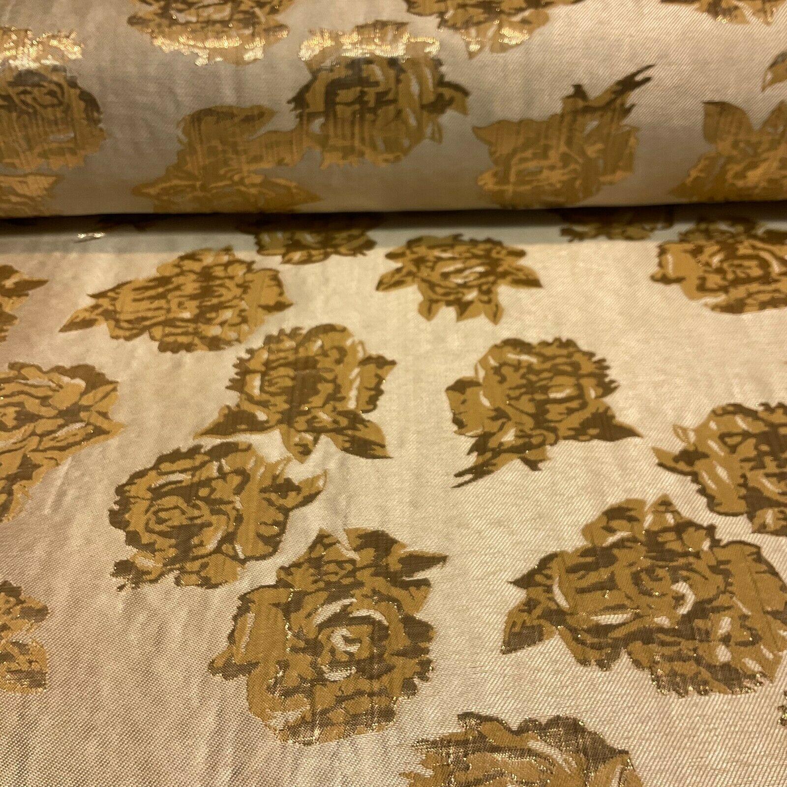 Floral bridal Brocade Banarsi Jacquard  wedding fabric 147cm M1597