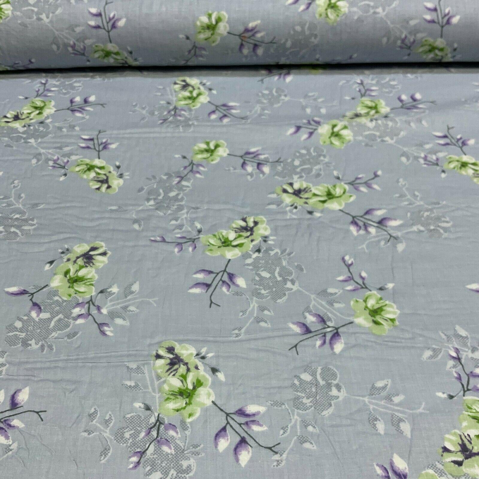 Cotton Lawn Voile Pastel Summer Floral Printed Dress fabric 111cm M1591