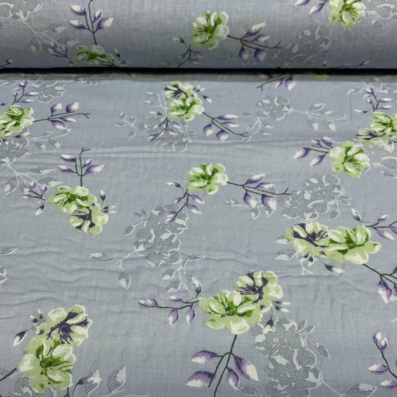 Cotton Lawn Voile Pastel Summer Floral Printed Dress fabric 111cm M1591