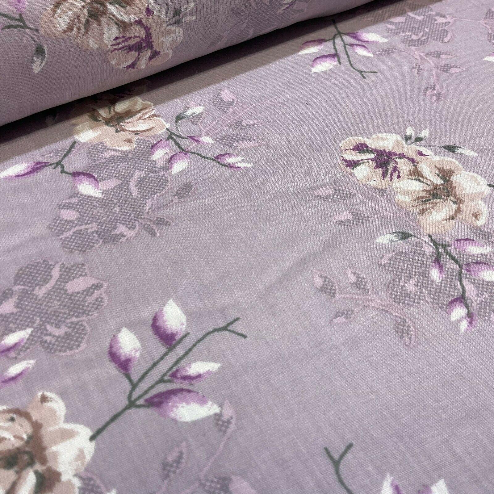 Cotton Lawn Voile Pastel Summer Floral Printed Dress fabric 111cm M1591