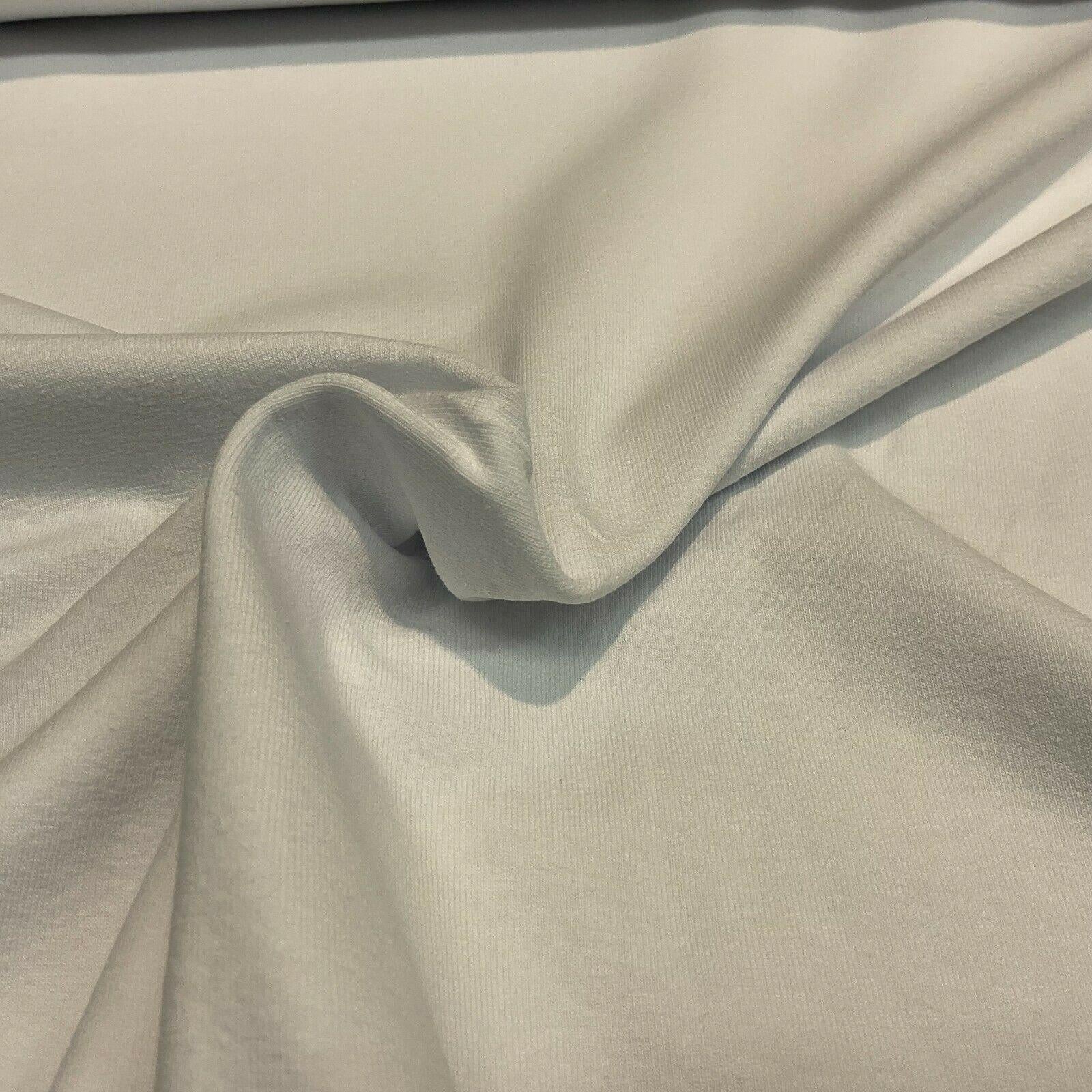 Plain Cotton stretch Jersey knit dress baby grow T-shirt fabric 158cm Wide M1587