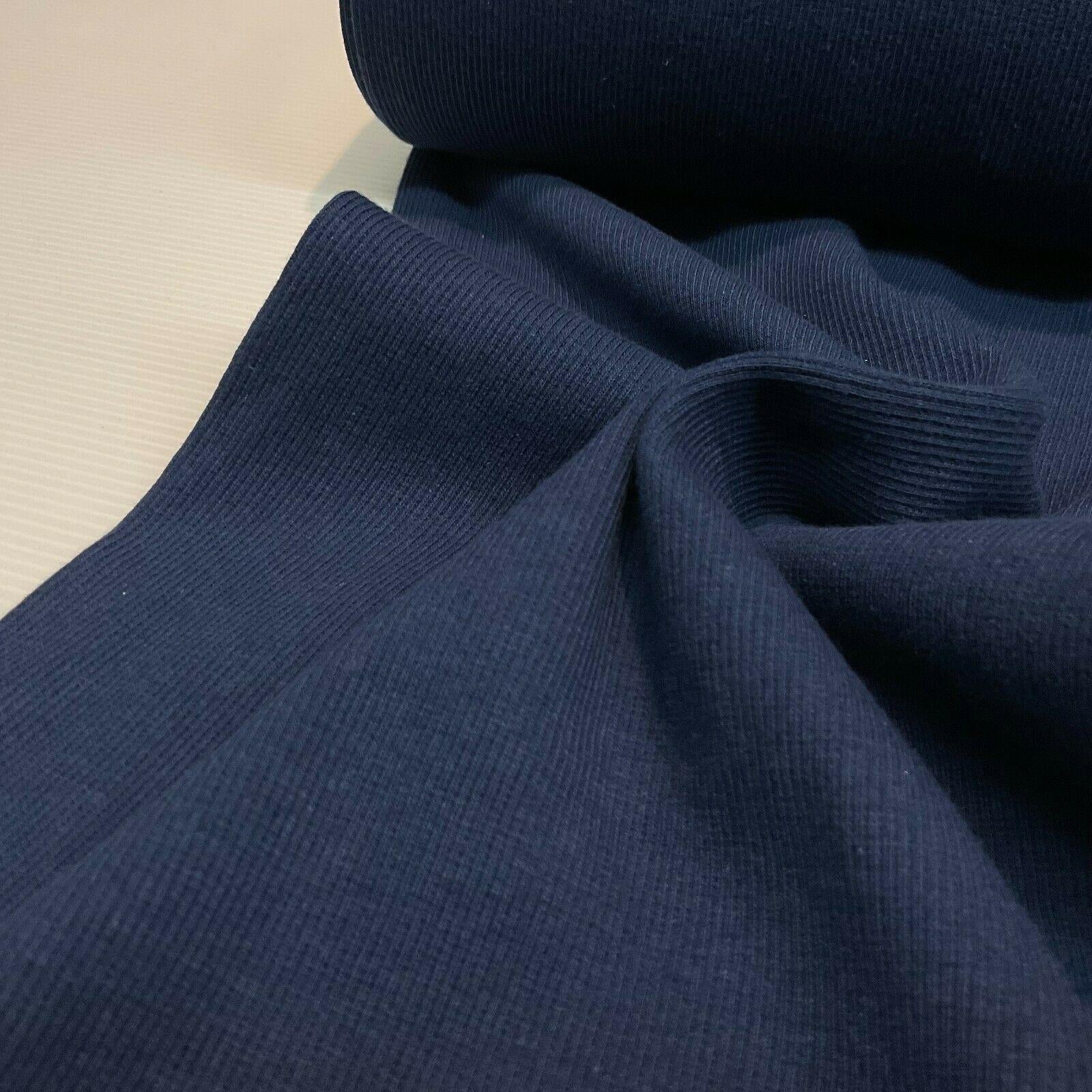 Plain Tubular Ribbing Stretch Jersey Fabric ideal for tops t-shirts 27cm M1588