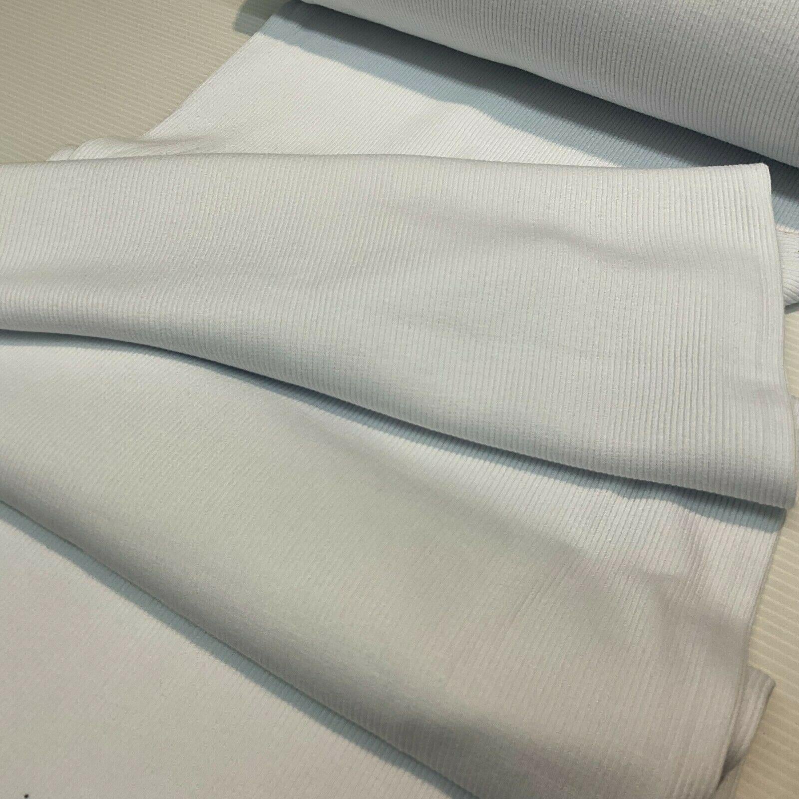 Plain Tubular Ribbing Stretch Jersey Fabric ideal for tops t-shirts 27cm M1588