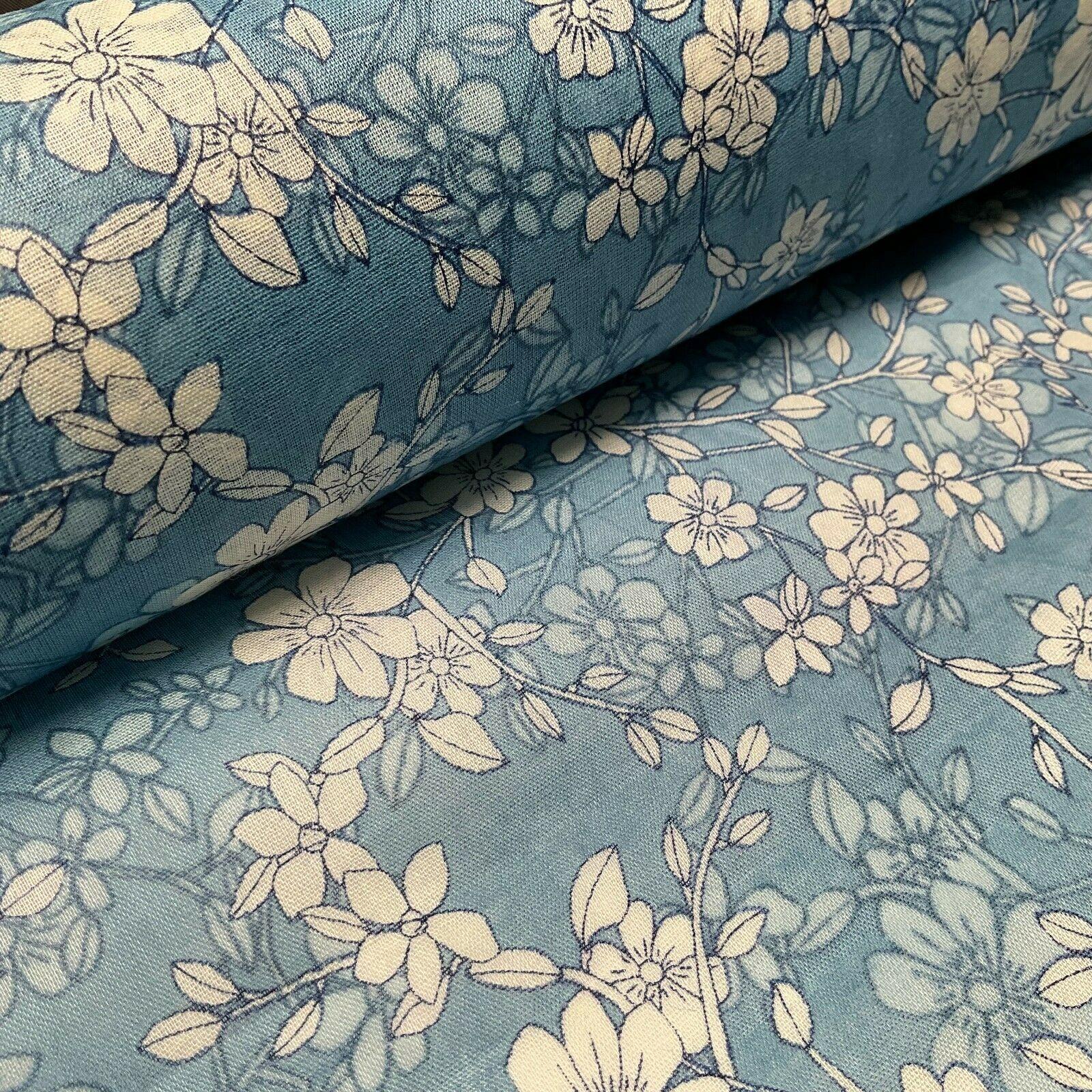 Cotton Voile Pastel Summer Floral Printed Dress fabric 111cm M1594