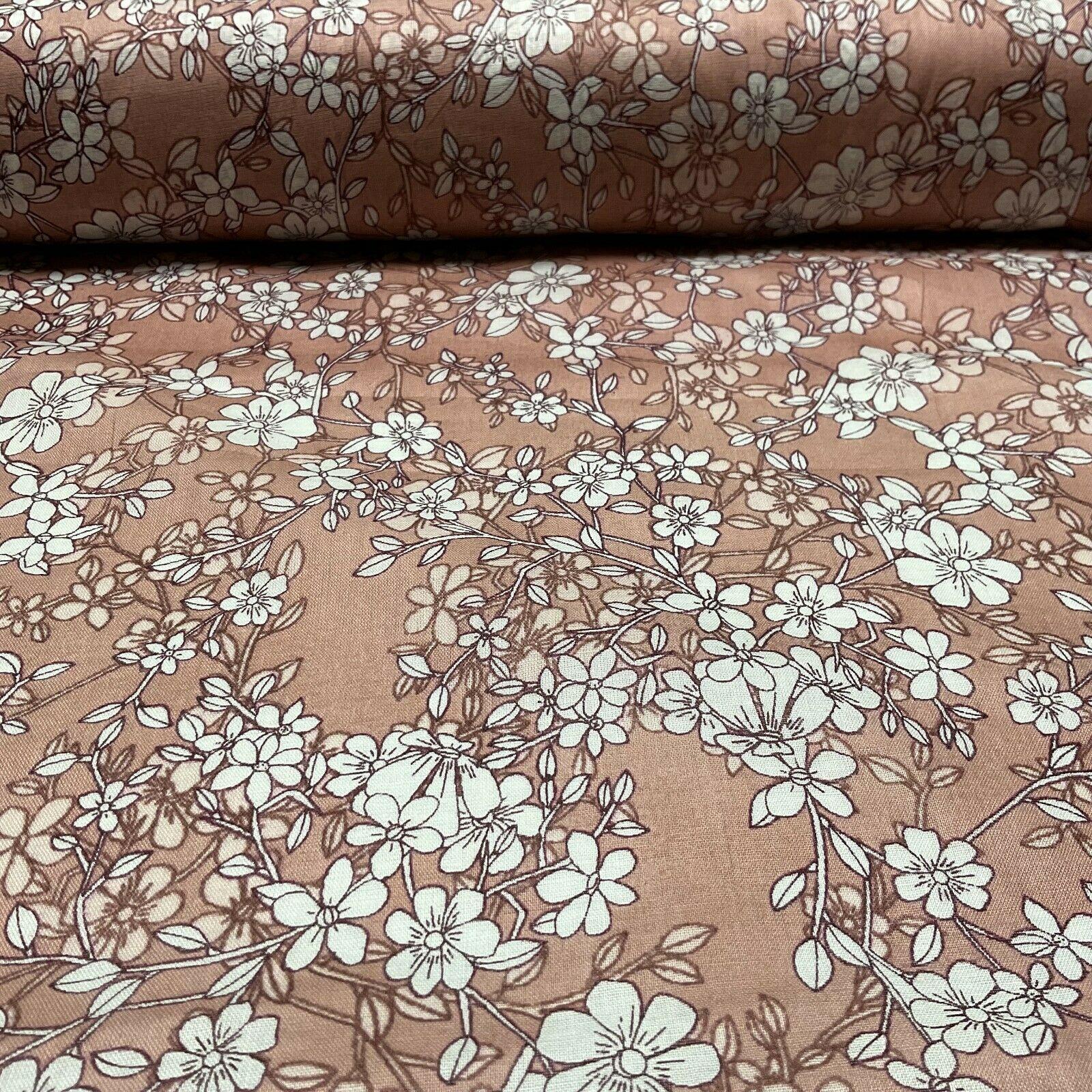 Cotton Voile Pastel Summer Floral Printed Dress fabric 111cm M1594