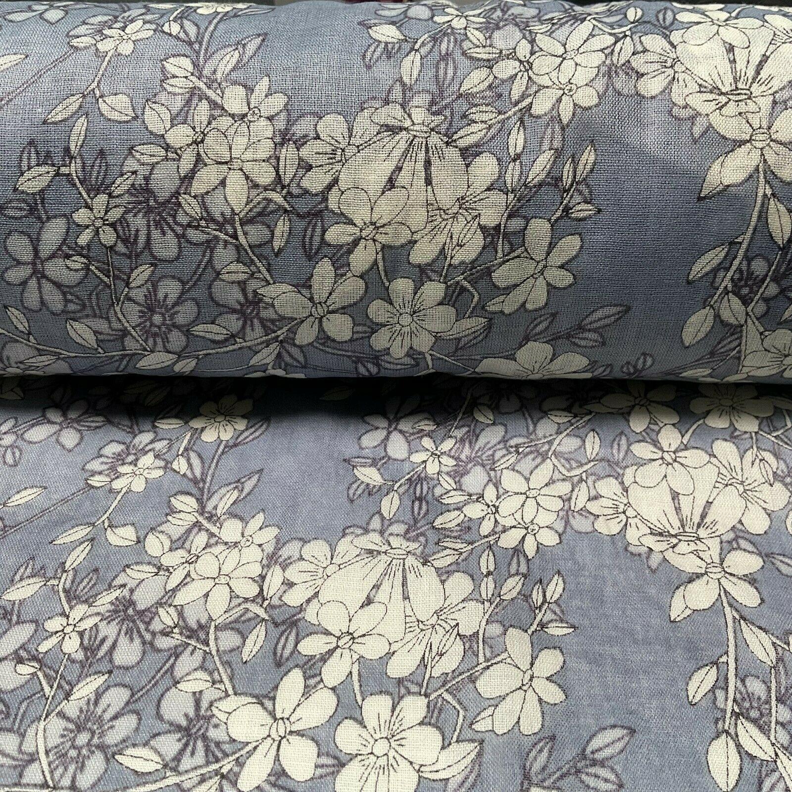 Cotton Voile Pastel Summer Floral Printed Dress fabric 111cm M1594