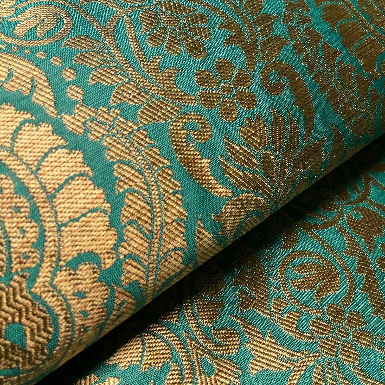 Ornamental Damask Brocade Wedding Banarsi Fabric 147 cm wide  M1567