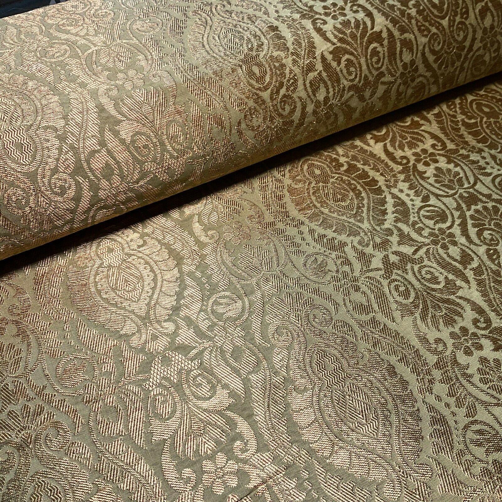 Ornamental Damask Brocade Wedding Banarsi Fabric 147 cm wide  M1567