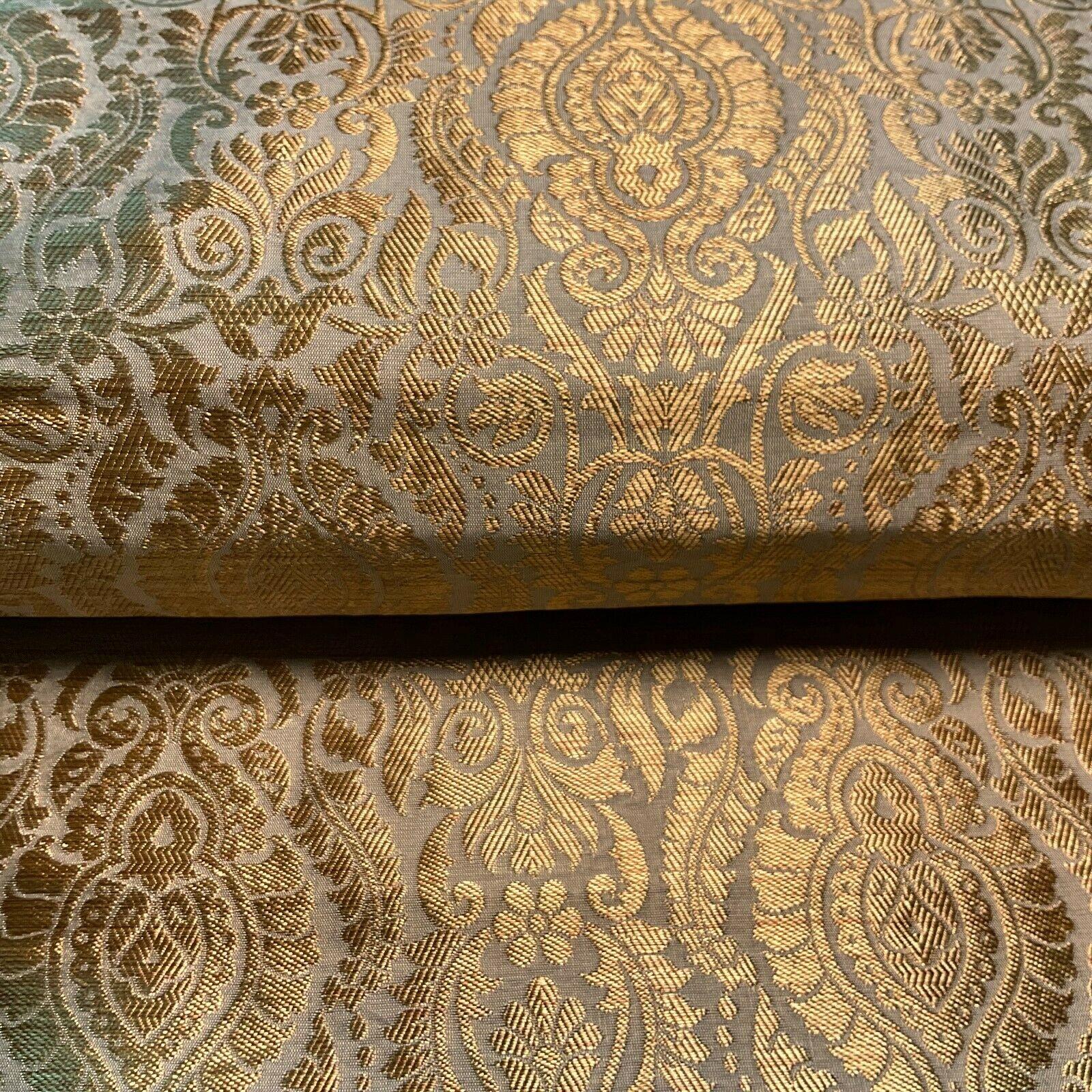 Ornamental Damask Brocade Wedding Banarsi Fabric 147 cm wide  M1567