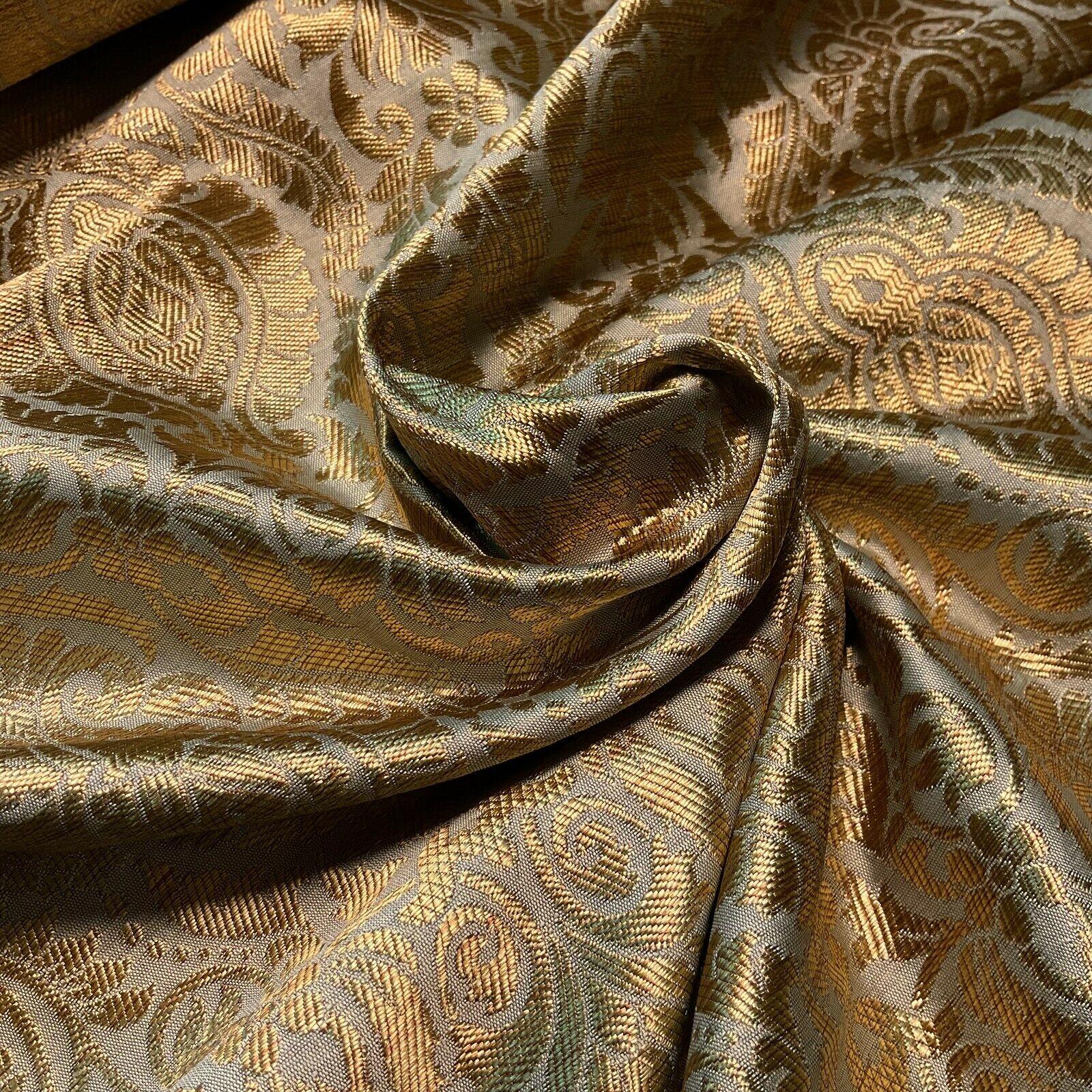 Ornamental Damask Brocade Wedding Banarsi Fabric 147 cm wide  M1567