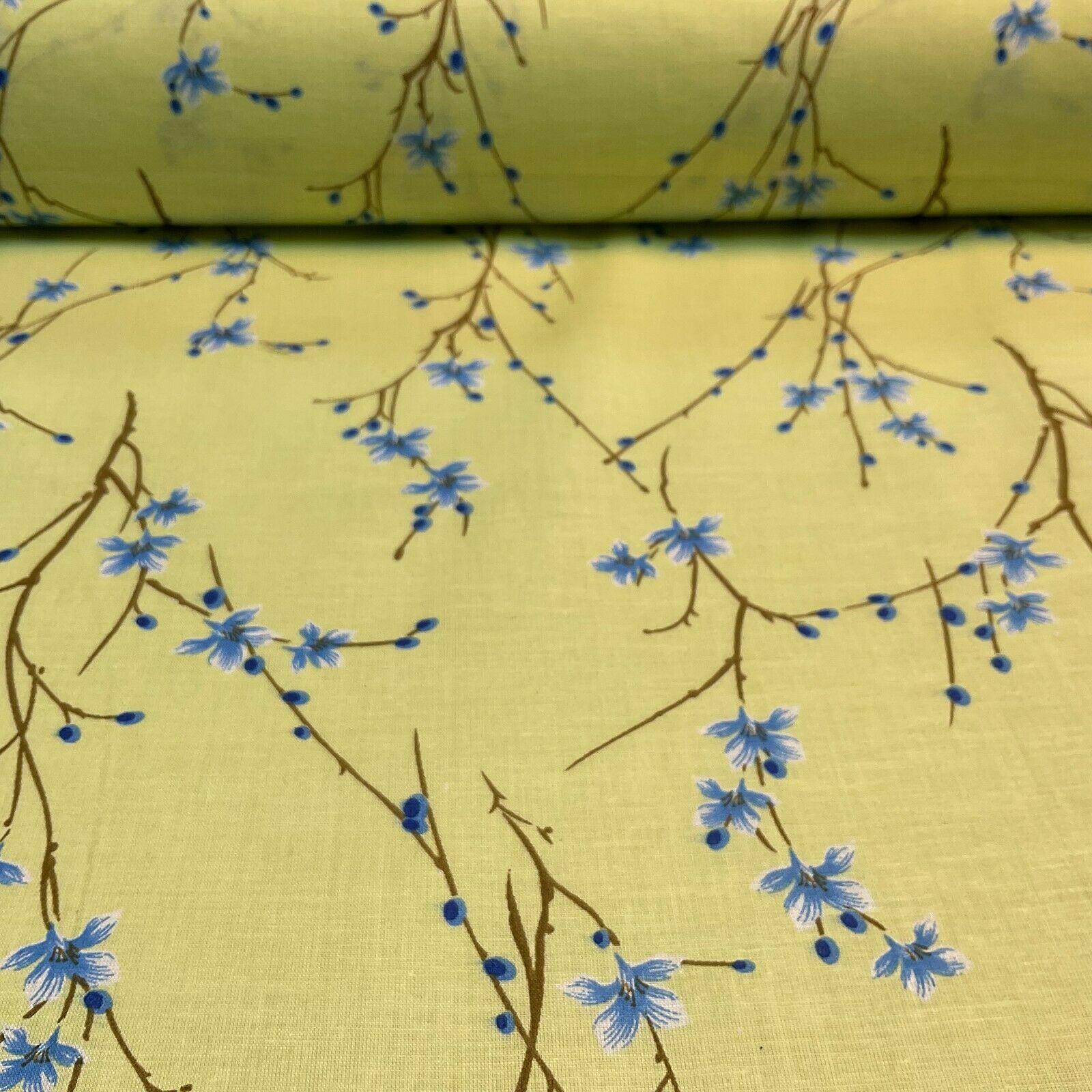 Cotton Lawn Summer Floral dot Printed Dress fabric 111cm wide M1605