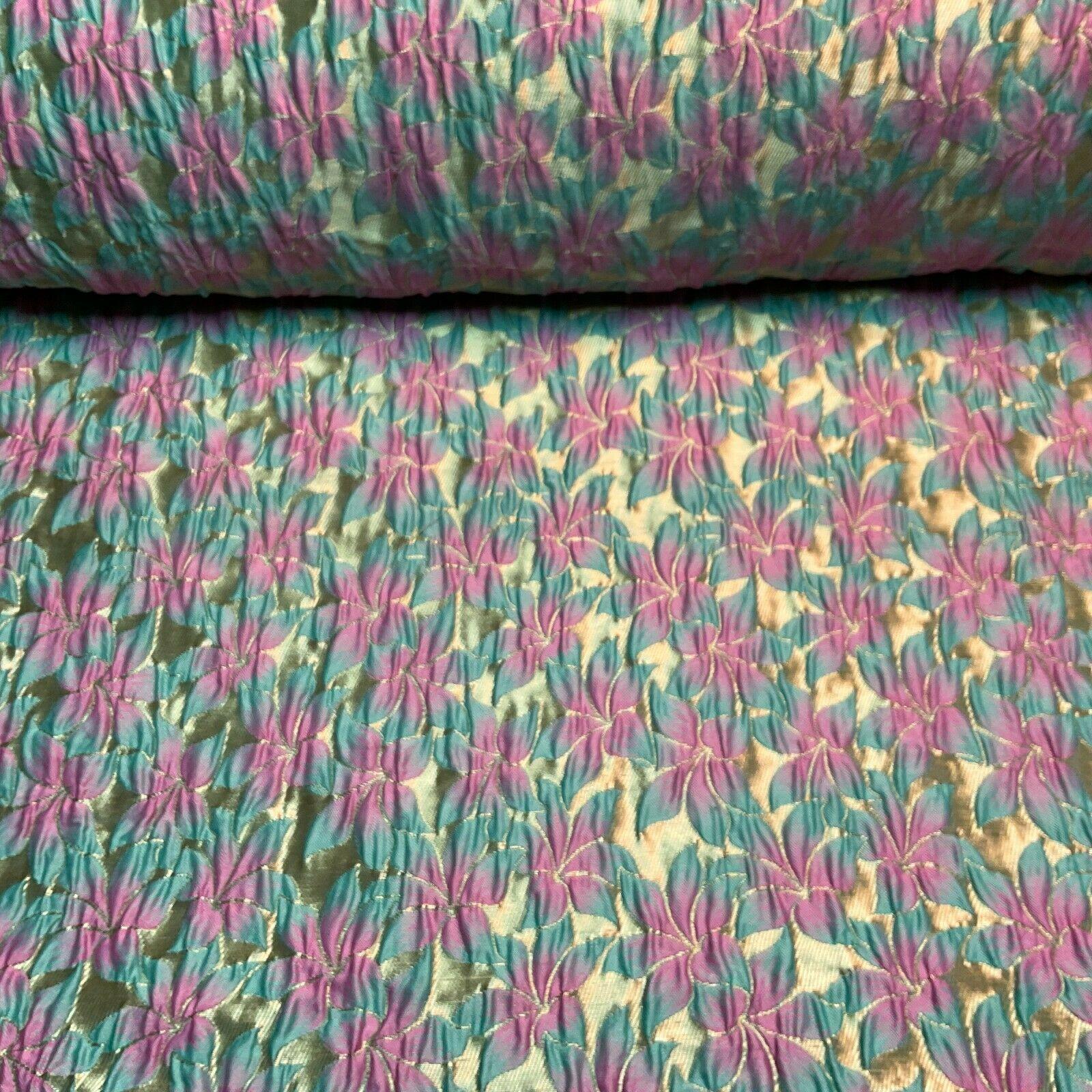 Floral Thick Brocade Wedding Indian Banarsi Fabric 147 cm M1503