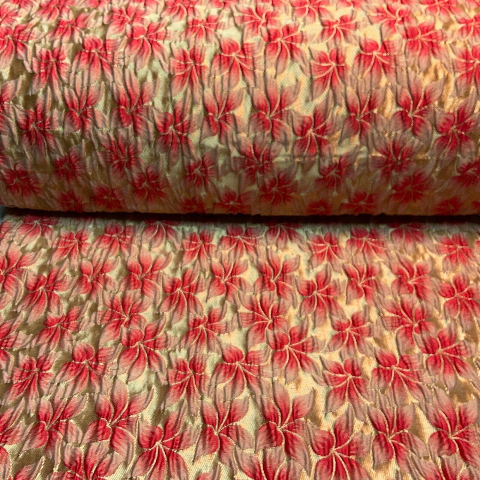 Floral Thick Brocade Wedding Indian Banarsi Fabric 147 cm M1503