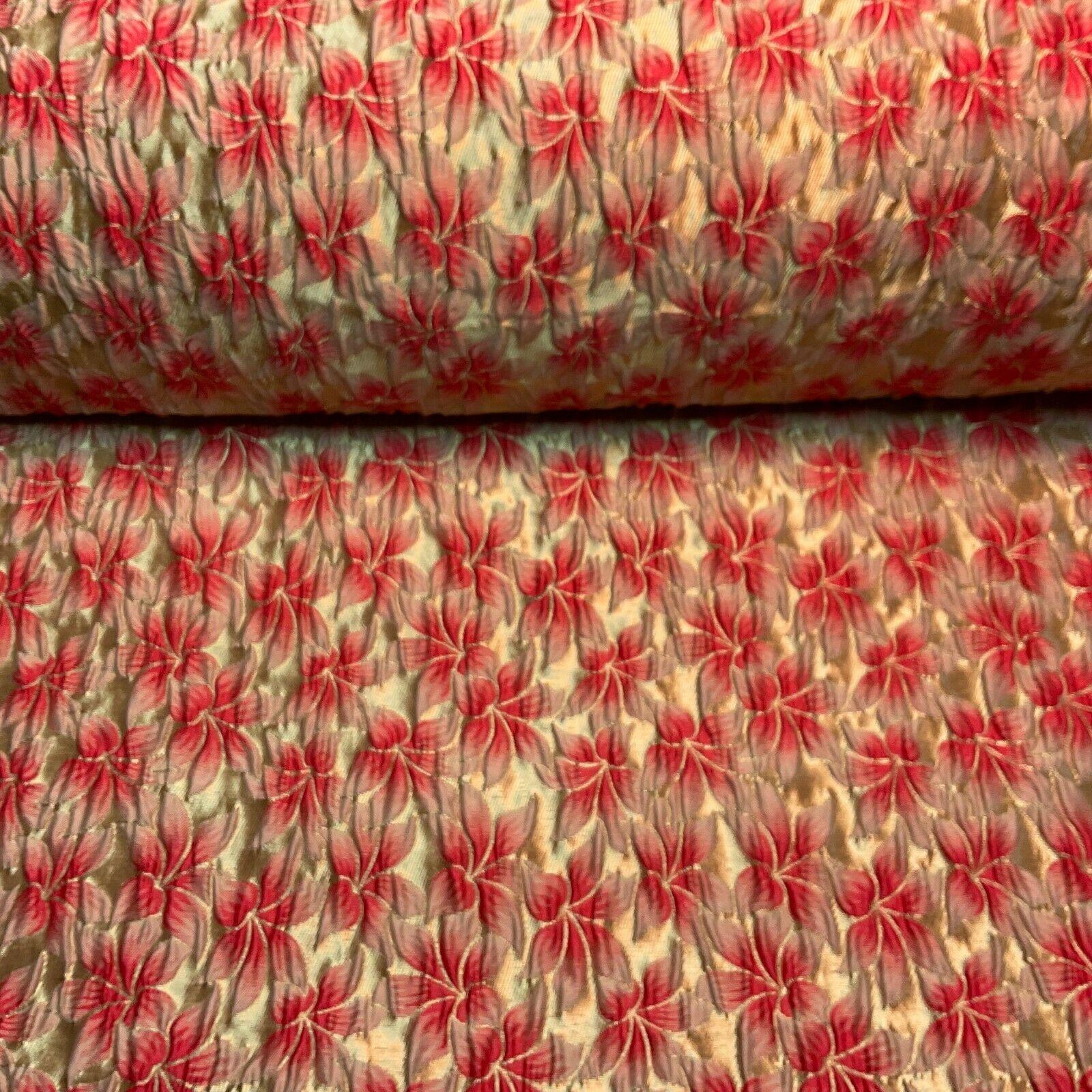 Floral Thick Brocade Wedding Indian Banarsi Fabric 147 cm M1503