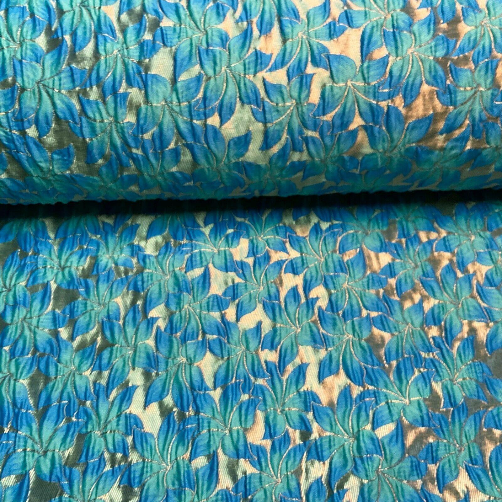 Floral Thick Brocade Wedding Indian Banarsi Fabric 147 cm M1503