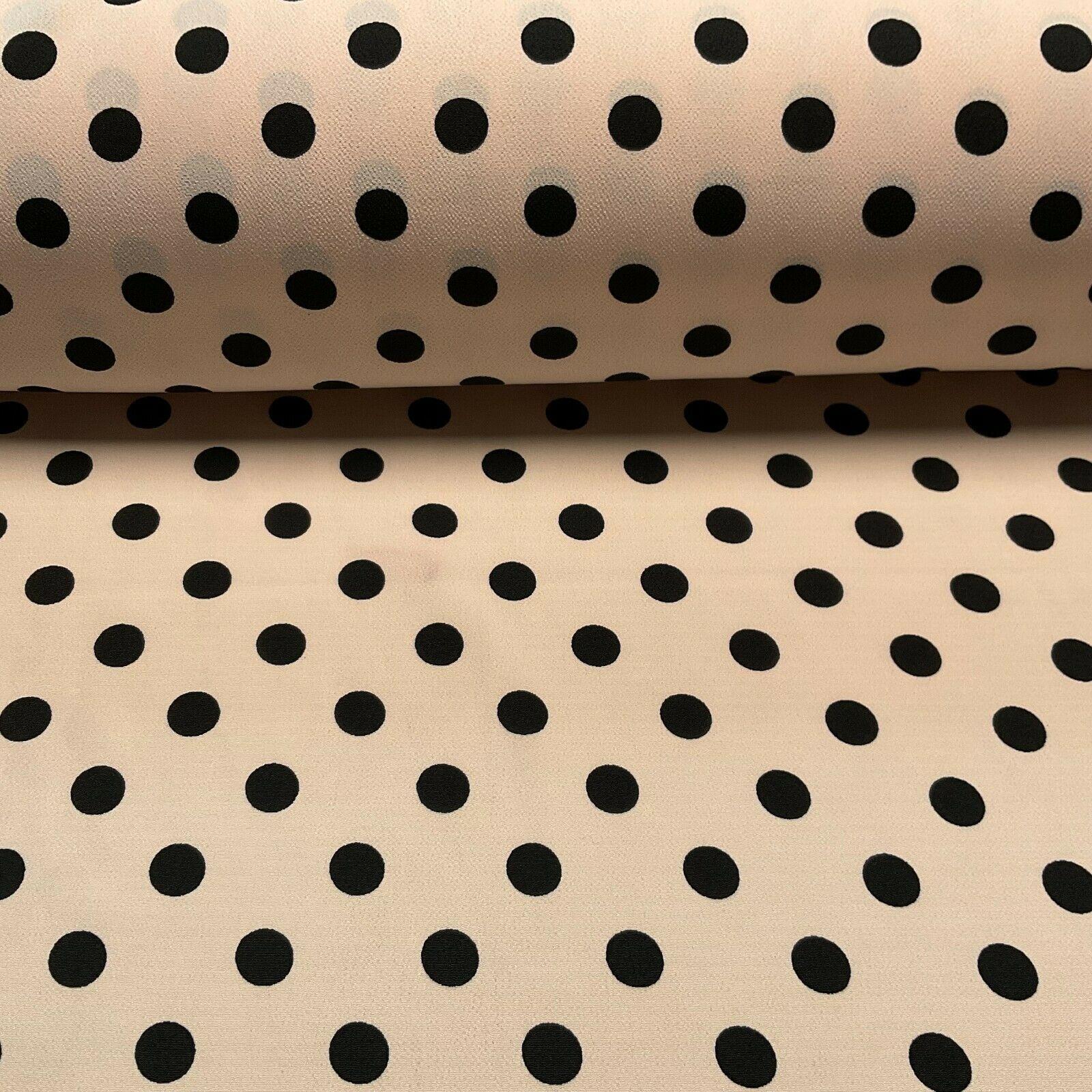 Koshibo Crepe De Chine Polka dot spot Printed Dress fabric 147 cm M1601