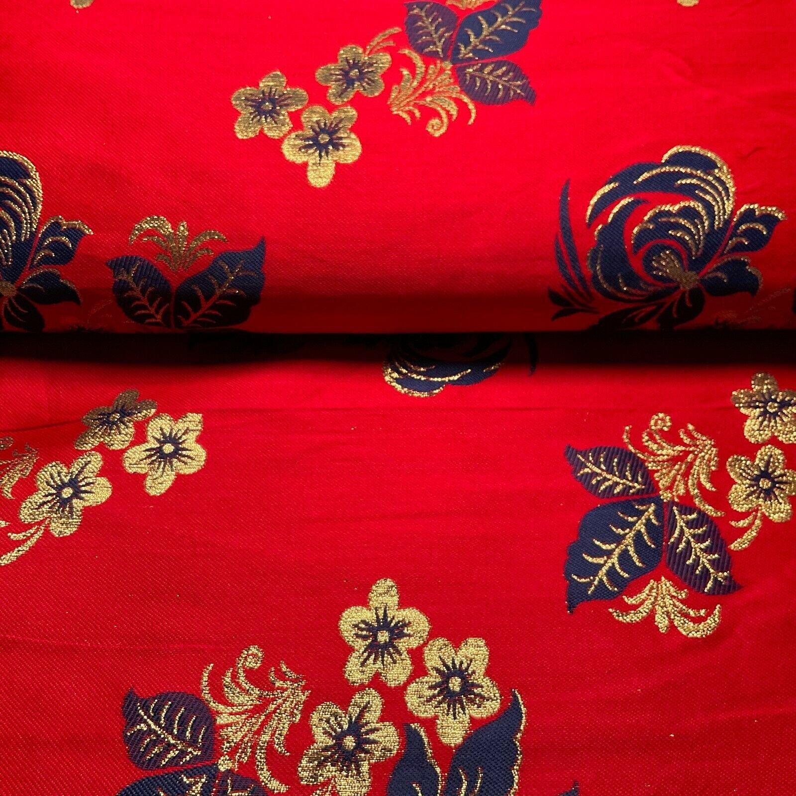 simple Floral Brocade Wedding Banarsi waistcoat Fabric 127 cm wide M1504