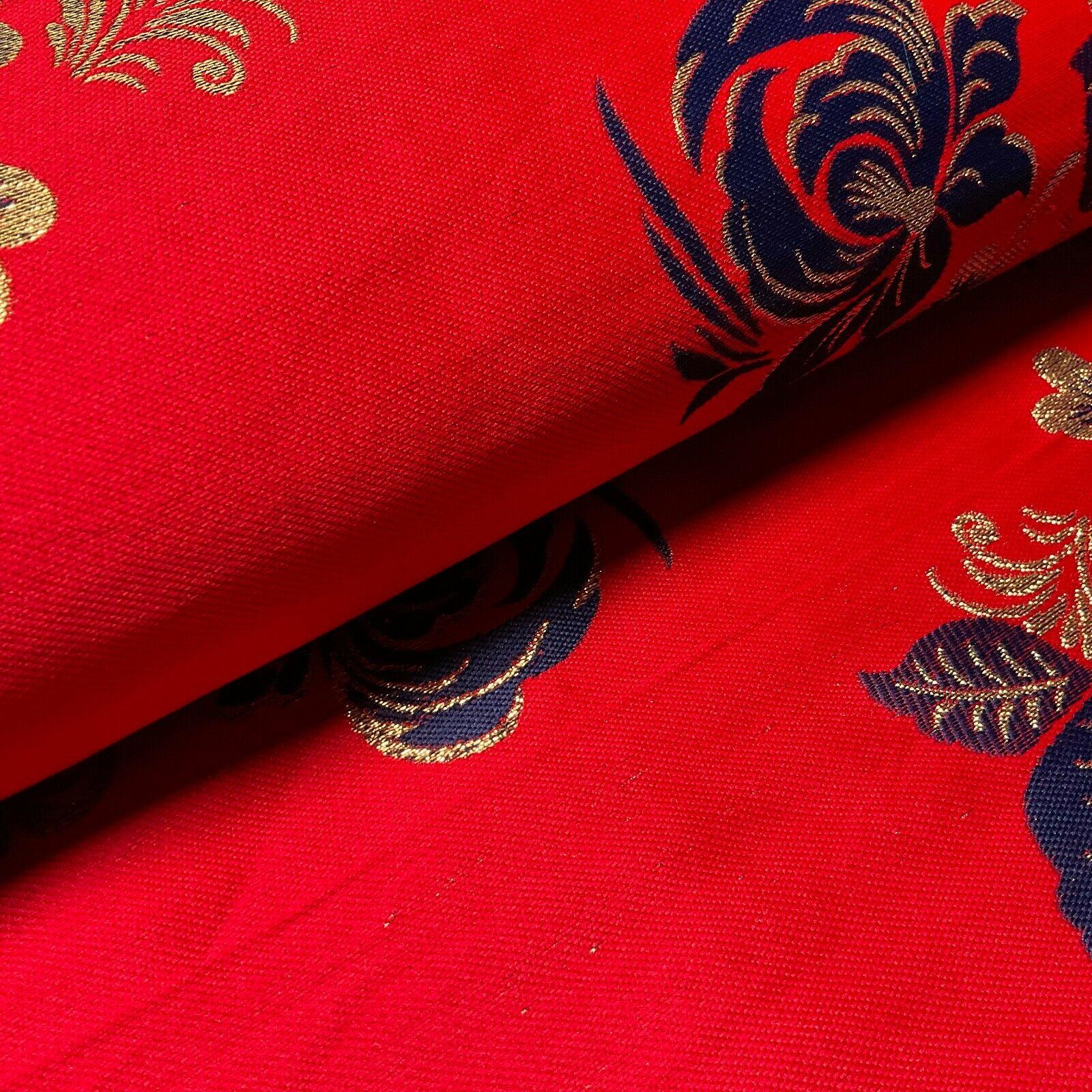 simple Floral Brocade Wedding Banarsi waistcoat Fabric 127 cm wide M1504