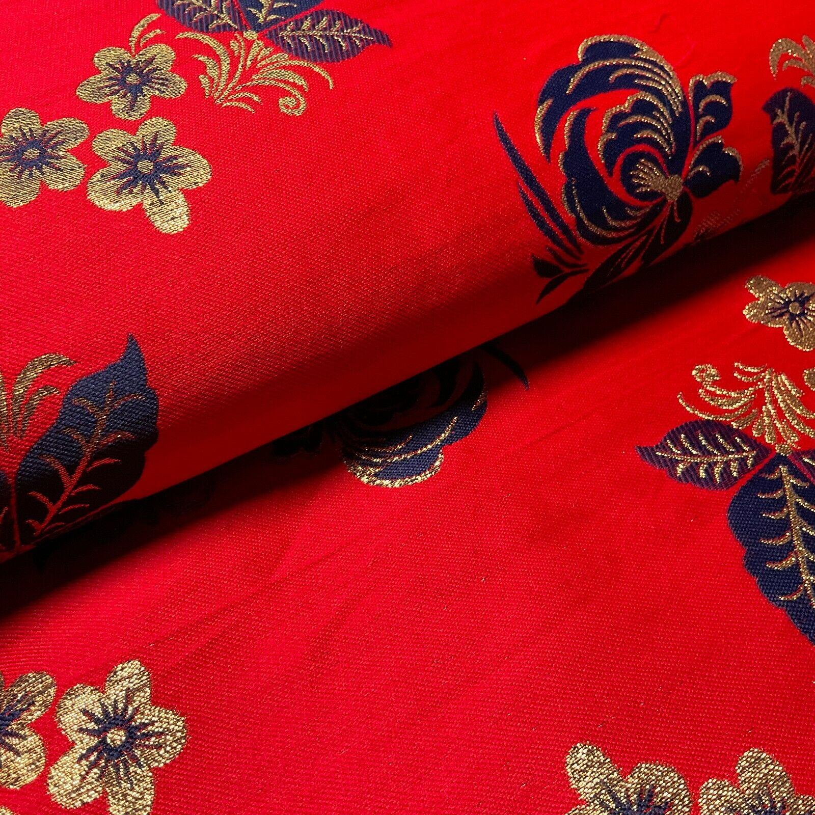 simple Floral Brocade Wedding Banarsi waistcoat Fabric 127 cm wide M1504