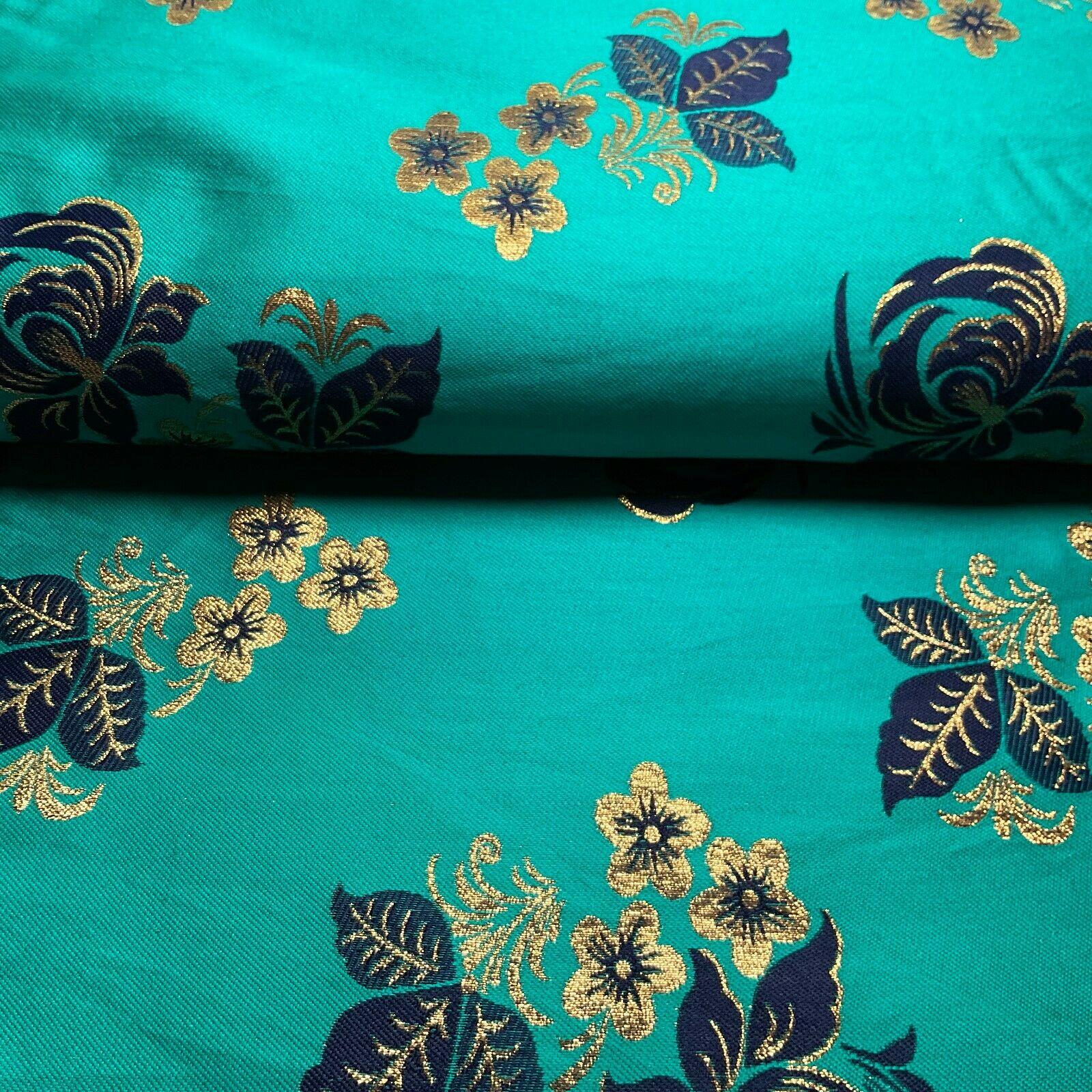 simple Floral Brocade Wedding Banarsi waistcoat Fabric 127 cm wide M1504